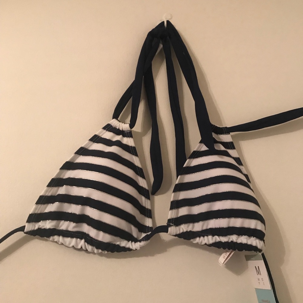 Blue+white striped bikini BRAND NEW
